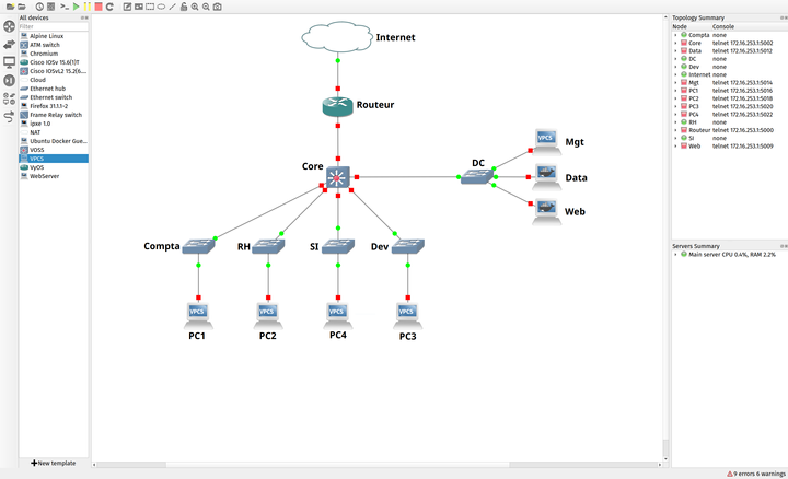 Cours["net"][0] = "Init GNS3"